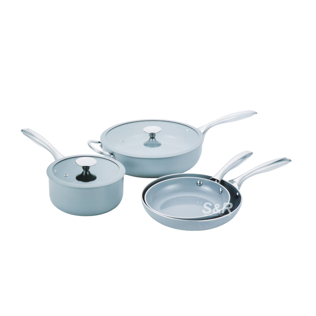 Hamilton Beach Pressed Aluminum 6-piece Cookware Set